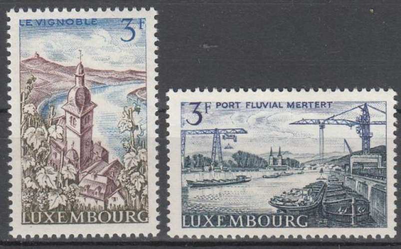LUXEMBOURG - 1967 - Paysages - Yvert 708 / 709 - Neufs**