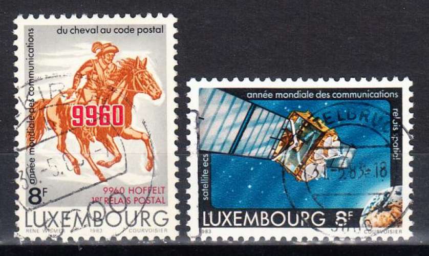 LUXEMBOURG - 1983 - Communications - Yvert - 1028 / 1029 - Oblitérés