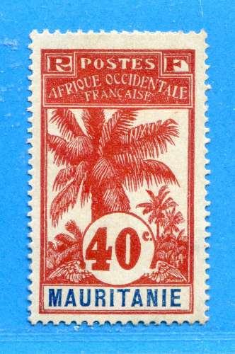 REF111 -- MAURITANIE > N° 10 (*) > Neuf Sans Gomme (*) Dos Visible - MH (*) 