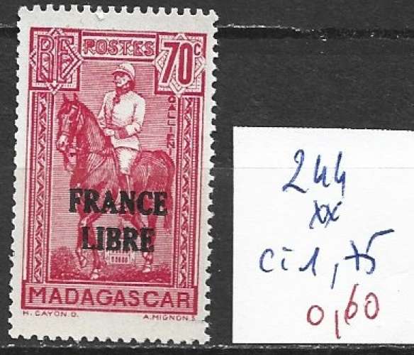 MADAGASCAR 244 ** côte 1.75 €