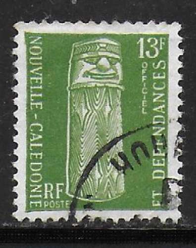 Nouvelle Calédonie - Y&T n° 7 service - Oblitéré / Used - 1959