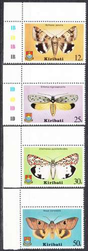 KIRIBATI - 1980 - Papillons - Yvert 33 / 36 Neufs **