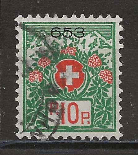 SUISSE ANNEE 1911  FRANCHISE Y.T N°5B OBLI  
