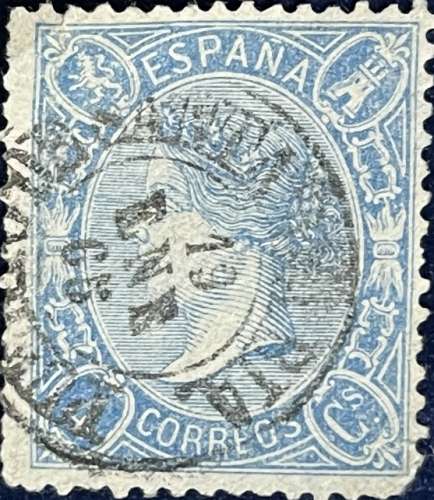 Espagne - 1865 - Y&T N°173 - Oblitéré