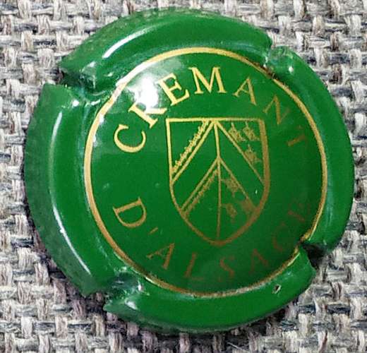 Capsule de Crémant d'Alsace - Générique vert