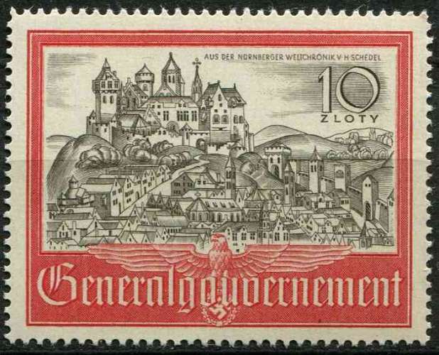 POLOGNE OCCUPATION ALLEMANDE 1941 NEUF** MNH N° 81