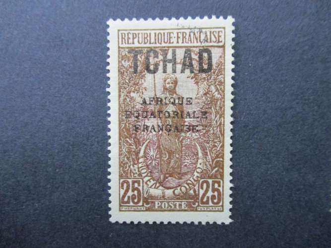 Tchad  y & t  26 obl 1924