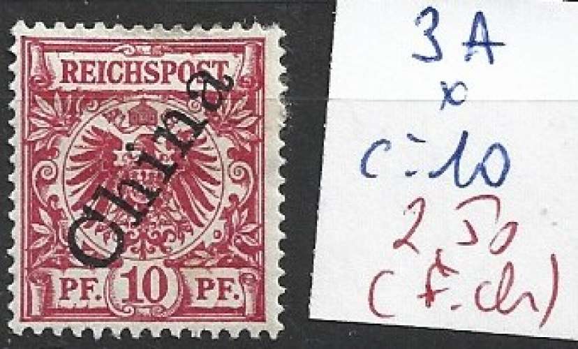 CHINE ALLEMANDE 3A * côte 10 € ( charnière forte )