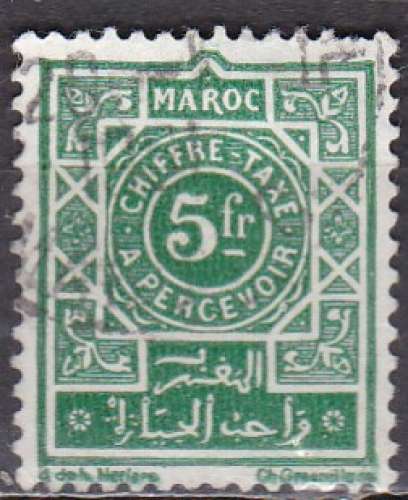 MAROC taxe N° 51 de 1945 oblitéré 
