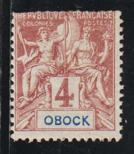 OBOCK 1892 - Y&T N° 34**
