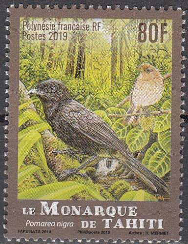 Polynésie Française 2019 Le Monarque de Tahiti Neuf **