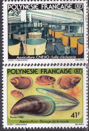 POLYNESIE N° 163/4 de 1981 en série complète neuve