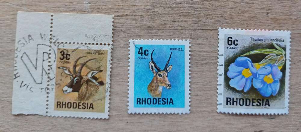 Rhodésie du Sud 1973 YT 236, 237 et 239
