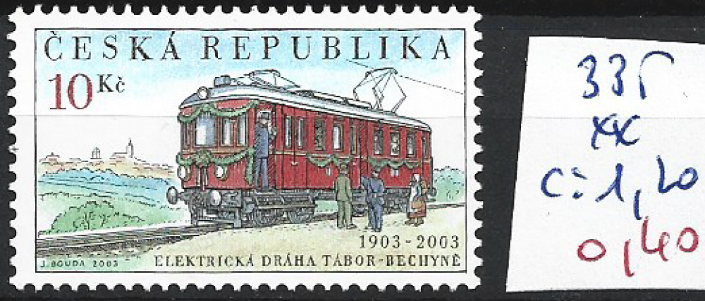 REPUBLIQUE TCHEQUE 335 ** côte 1.20 €
