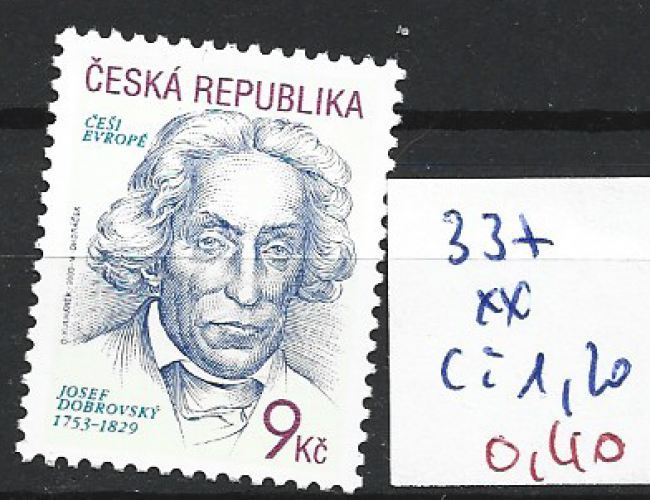 REPUBLIQUE TCHEQUE 337 ** côte 1.20 €
