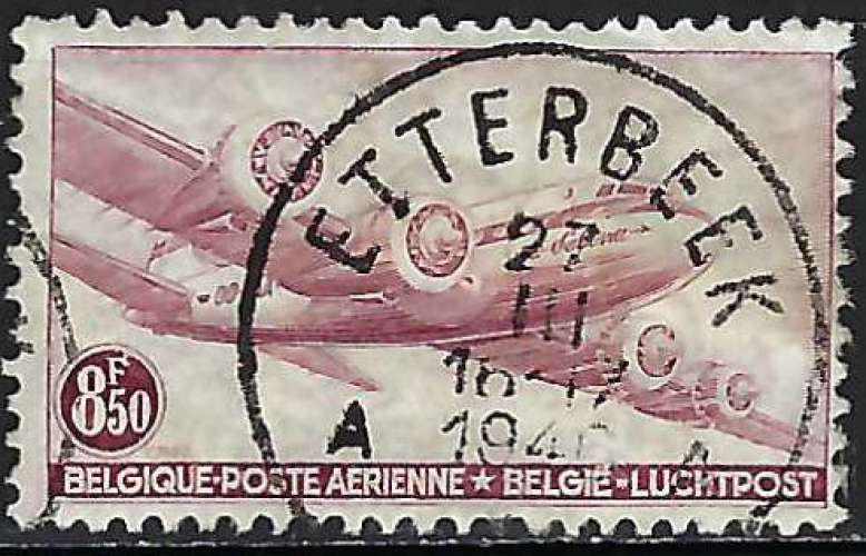 Belgique - 1946 - Y & T n° 9 Poste aérienne - O.