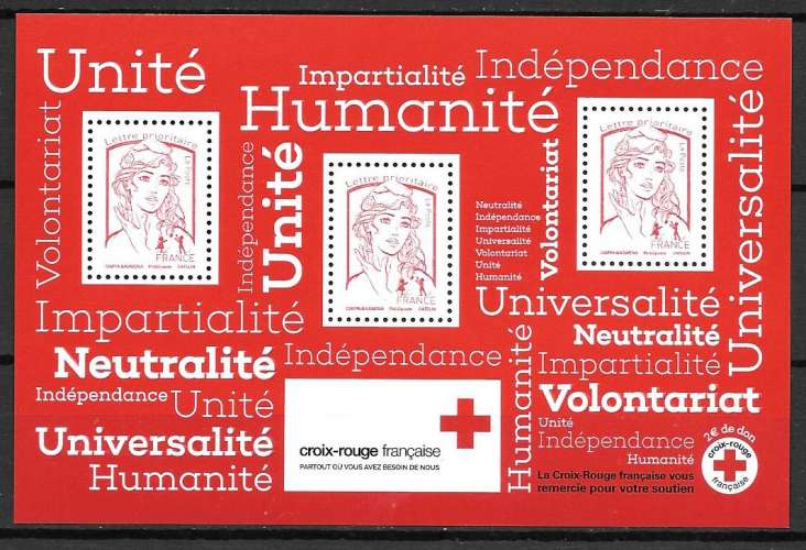 Année 2017 : Y. & T. N° F 140 ** Croix Rouge