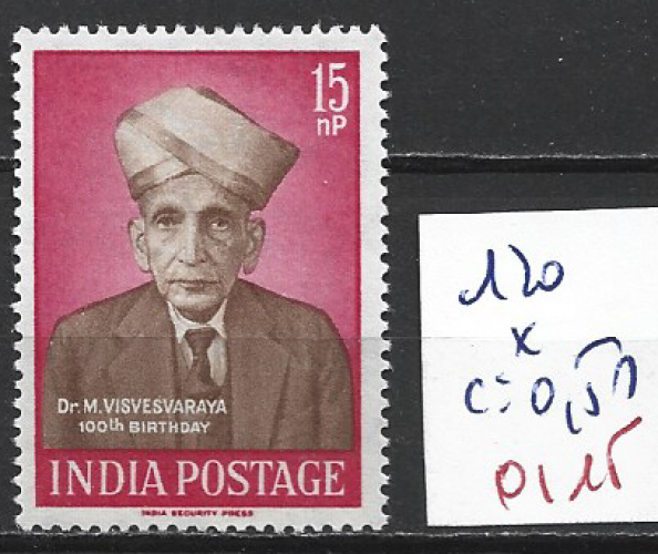 INDE 120 *  côte 0.50 € 