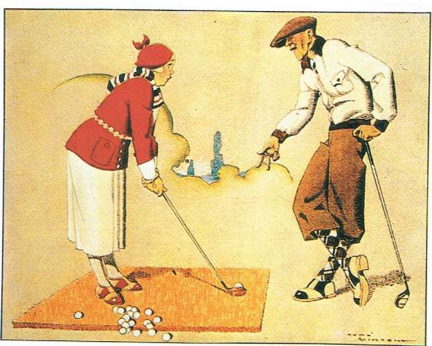FRANCE CPM - GOLF LE PRO - ART ET SPORT INTERNATIONAL.