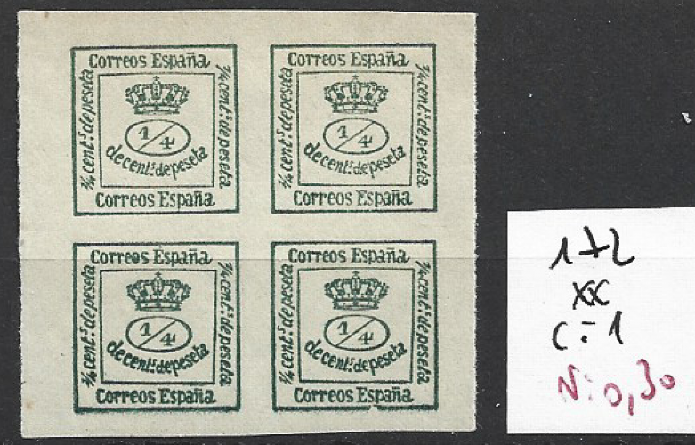 ESPAGNE 172 ** côte 1 €