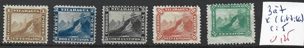 NICARAGUA 3 à 7 * ( 6 & 7 sans gomme ) côte 5 €