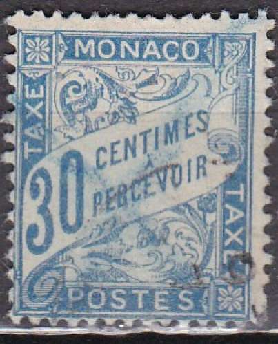 MONACO Taxe N° 6 de 1905 oblitéré