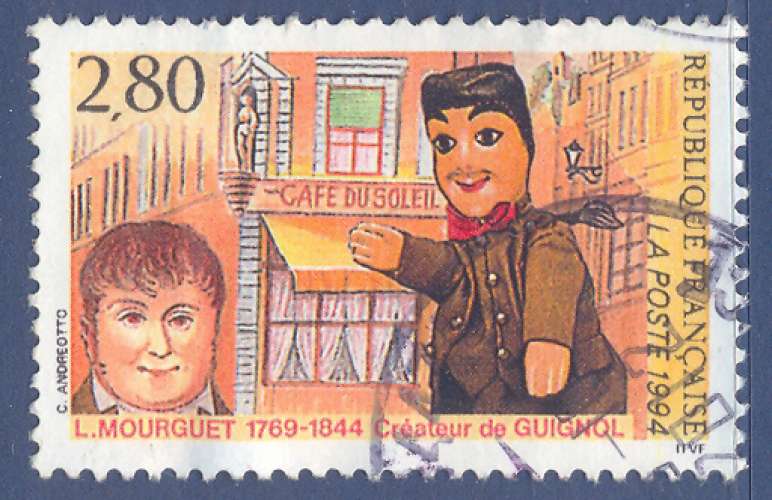 YT 2861 - L Mourguet - créateur de Guignol - Marionnette