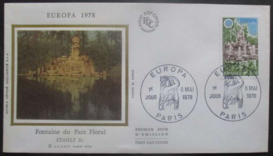FRANCE FDC Europa 06-05-1978 Paris
