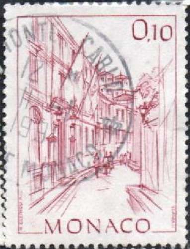 Monaco d'autrefois par H. Clerissi, Mairie (1984) - YT 1405 °