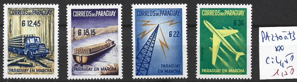 PARAGUAY PA 270 à 273 ** côte 4.50 €