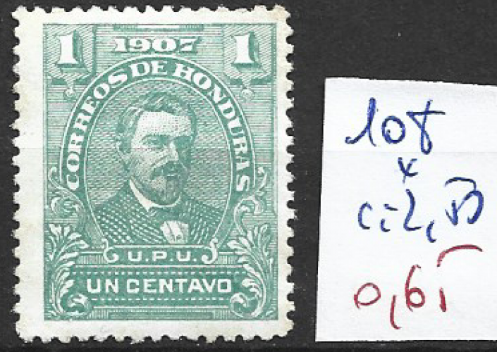 HONDURAS 108 * côte 2.50 € 