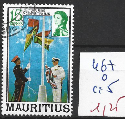 MAURICE 467 oblitéré côte 5 € 