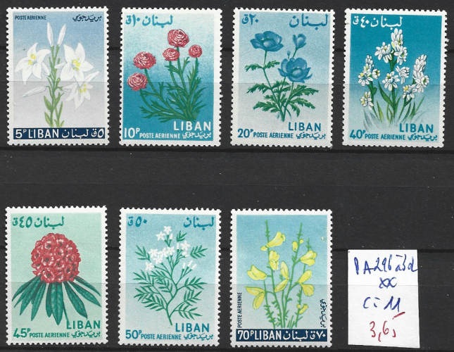 LIBAN PA 296 à 302 ** côte 11 € 