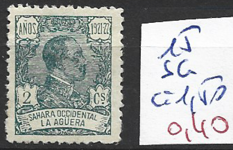 LA AGUERA 15 sans gomme ** côte 1.50 € 