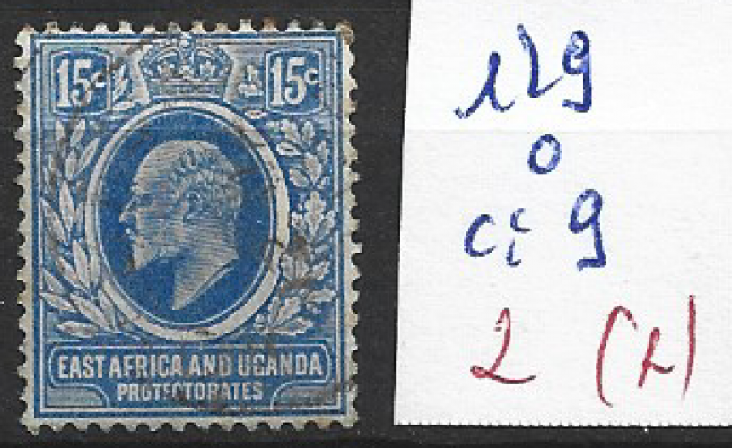 AFRIQUE ORIENTALE BRITANNIQUE 129 oblitéré côte 9 € ( rouille )