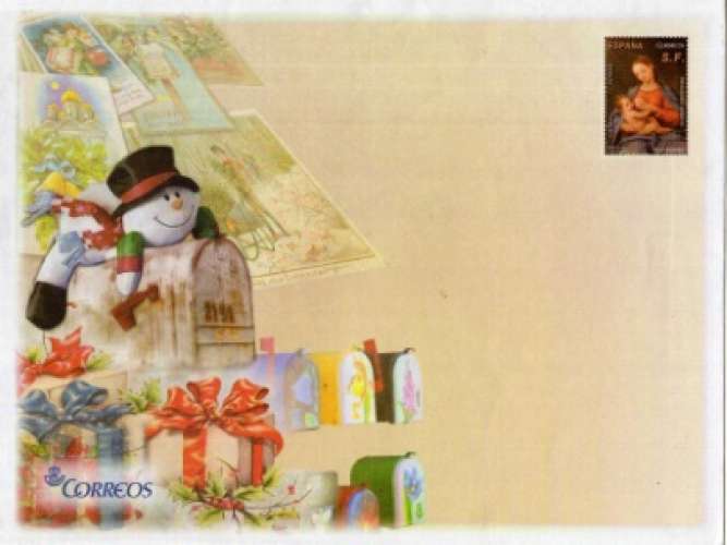 Entier Enveloppe, Nativité 2013, Madone & Enfant, visuel du YT 4534 **