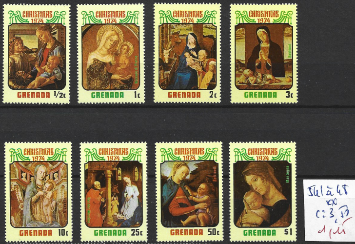 GRENADE 541 à 548 ** côte 3.50 € GRENADE 541 à 548 ** côte 3.50 €