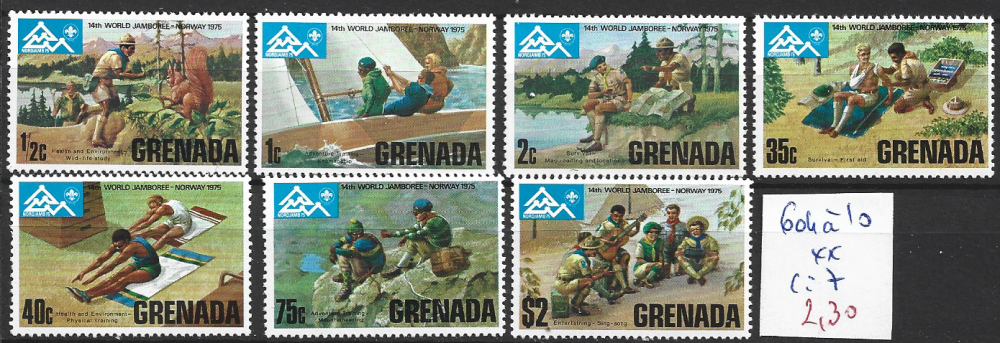 GRENADE 604 à 610 ** côte 7 € GRENADE 604 à 610 ** côte 7 €