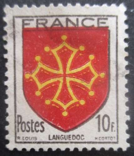 FRANCE N°603 Armoirie du Languedoc oblitéré
