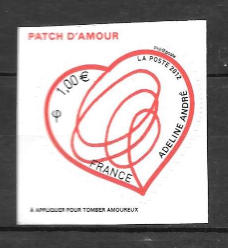 Année 2012 : Y. & T. N° 649 ** Patch d' Amour 