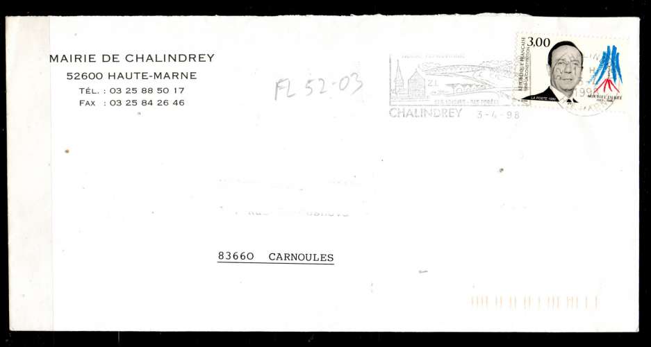 Dept 52 (Haute Marne) CHALINDREY 1998  > FD illustrée /