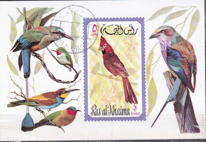 RAS AL KHAIMA BF Michel n°108 de 1972 oblitéré 