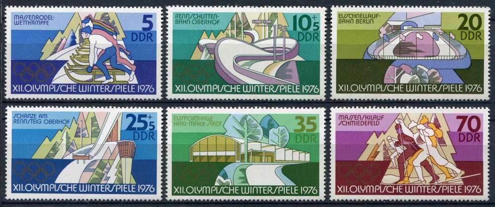 ALLEMAGNE RDA 1975 NEUF** MNH N° 1779 à 1784