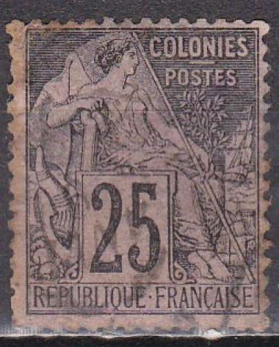 Colonies FRANCAISES N° 54 de 1881 oblitéré 