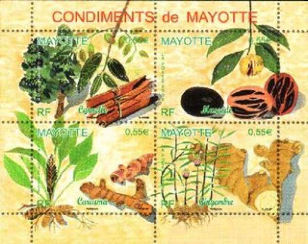 Les condiments de Mayotte (2008) - YT 210/213 **