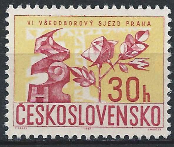 Tchécoslovaquie - 1967 - Y & T n° 1536 - MNH