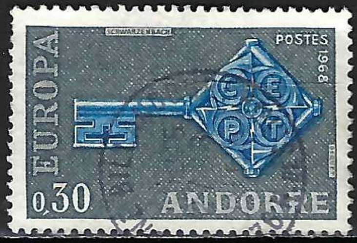 Andorre Français - 1968 - Y & T n° 188 - Europa - O.