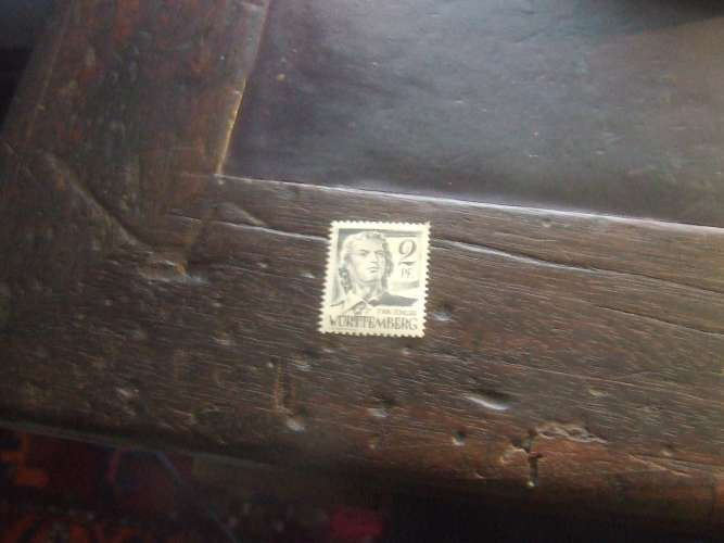 WURTWMBERG 1947 PERSONALITA' 2 p USATO