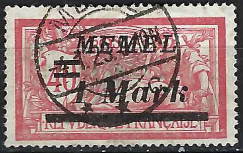 Memel - 1922 - Y & T n° 57 - O.