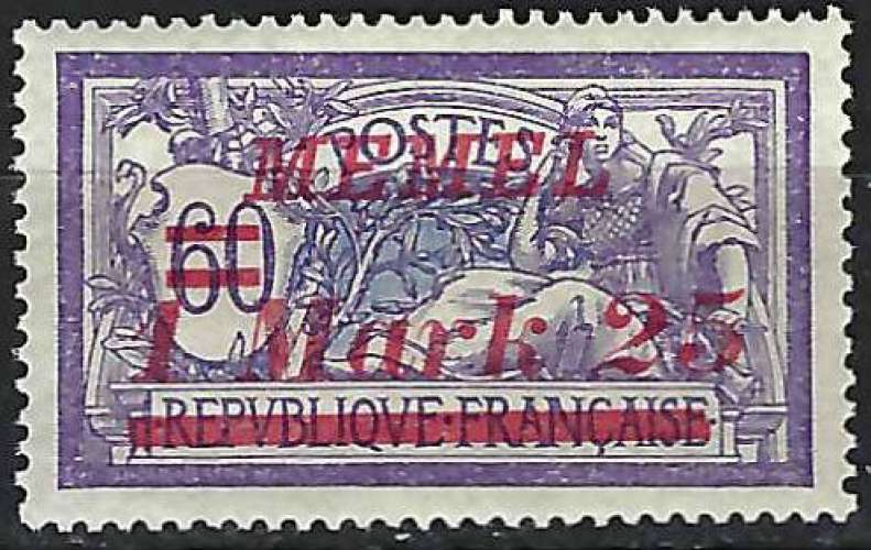 Memel - 1922 - Y & T n° 58 - MNH